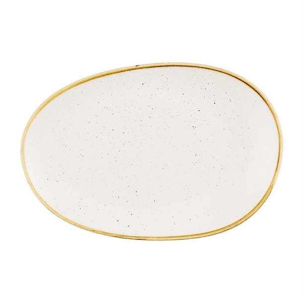 Churchill Stonecast Barley White Opal Platter - 345x235mm (Pack 6) (B2B)