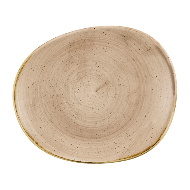 Churchill Stonecast Truffle Opal Plate - 185mm (Pack 12) (B2B)