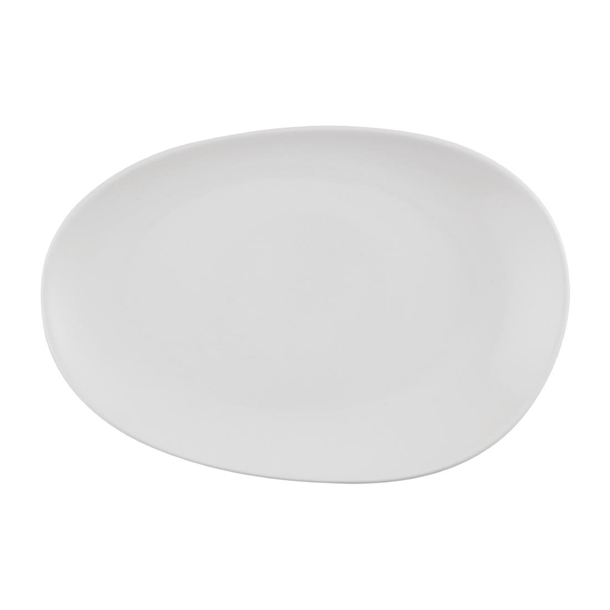 Churchill White Opal Platter - 345x235mm (Pack 6) (B2B)