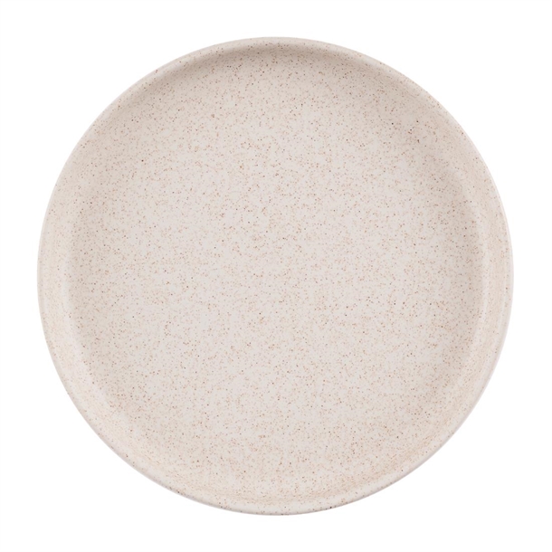 Churchill Stonecast Walled Plate Speckled White - 210mm (Pack 6) (B2B)