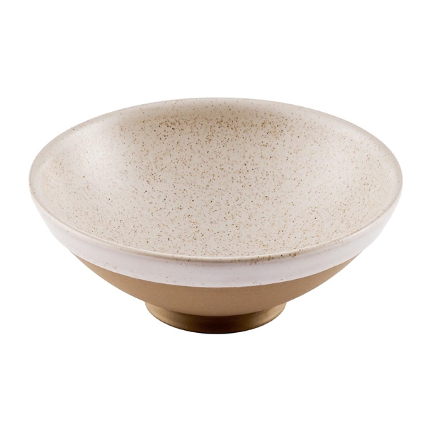 Churchill Stonecast Ramen Bowl Speckled White - 200mm (Pack 6) (B2B)