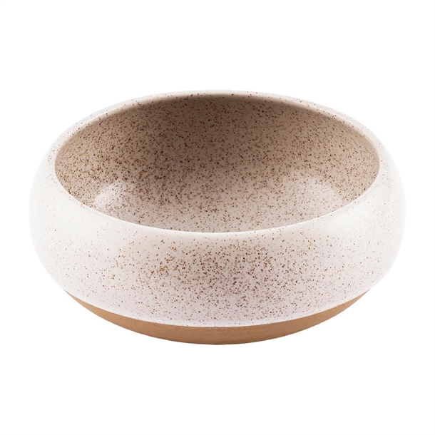 Churchill Stonecast Deep Bowl Speckled White - 158mm (Pack 6) (B2B)