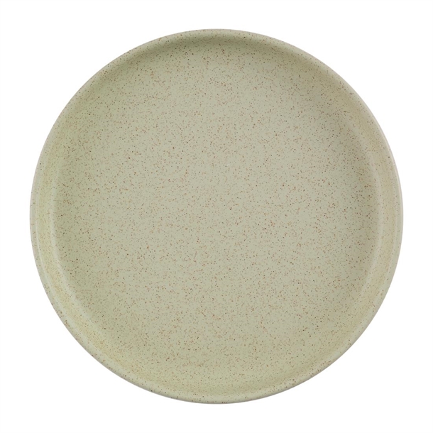 Churchill Stonecast Walled Plate Speckled Green - 210mm (Pack 6) (B2B)