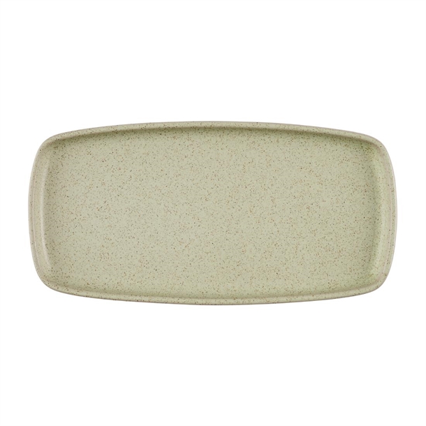 Churchill Stonecast Oblong Tray Speckled Green - 300x147mm (Pack 6) (B2B)