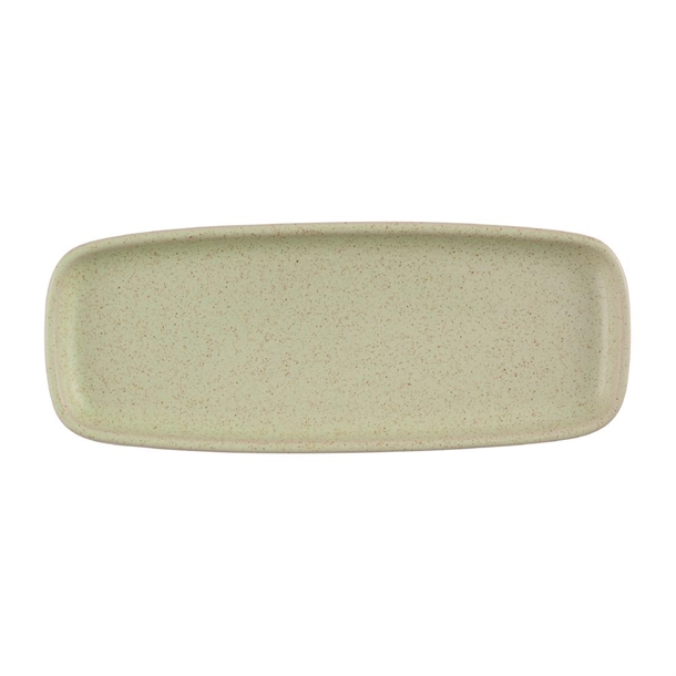Churchill Stonecast Oblong Tray Speckled Green - 251x100mm (Pack 6) (B2B)