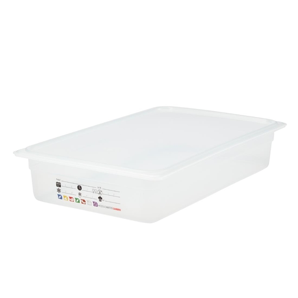 Cambro Safetrak IML Polypropylene Food Storage Container - GN 1/1 100mm