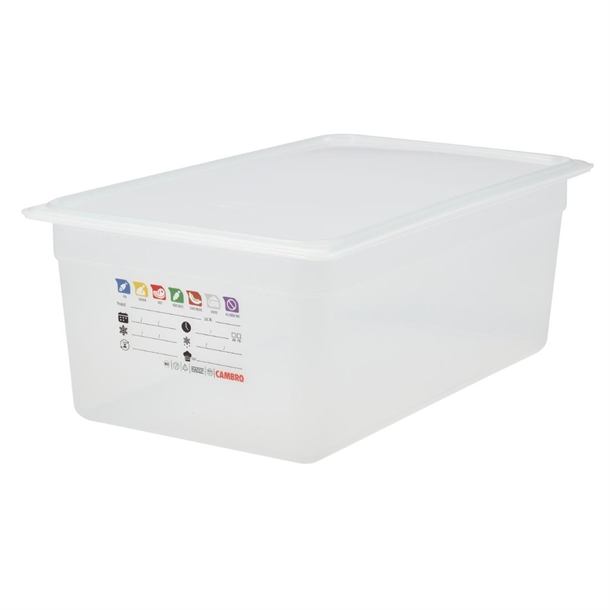Cambro Safetrak IML Polypropylene Food Storage Container - GN 1/1 200mm
