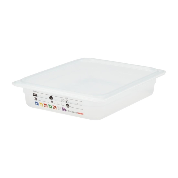 Cambro Safetrak IML Polypropylene Food Storage Container - GN 1/2 65mm