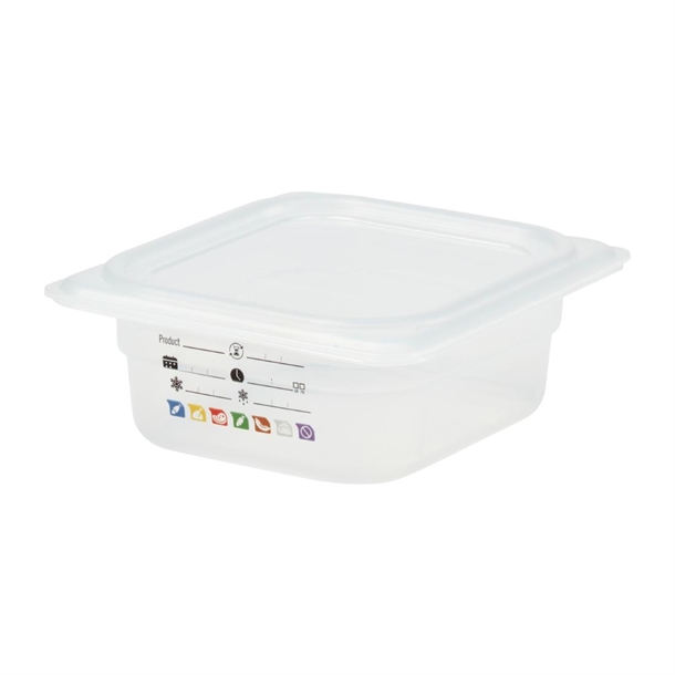Cambro Safetrak IML Polypropylene Food Storage Container - GN 1/6 65mm