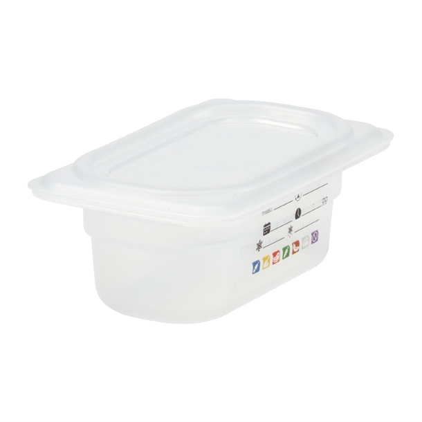 Cambro Safetrak IML Polypropylene Food Storage Container - GN 1/9 65mm