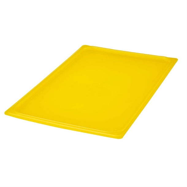 Cambro Safetrak IML Polypropylene Yellow Seal Lid - GN 1/1