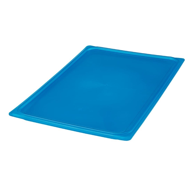 Cambro Safetrak IML Polypropylene Blue Seal Lid - GN 1/1