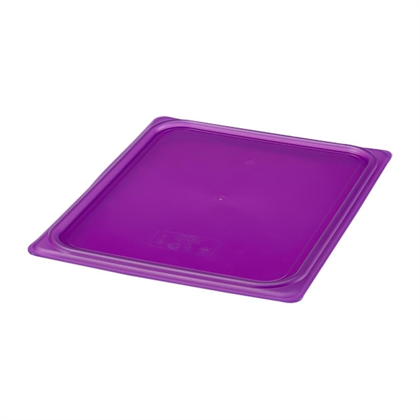 Cambro Safetrak IML Polypropylene Purple Seal Lid - GN 1/2