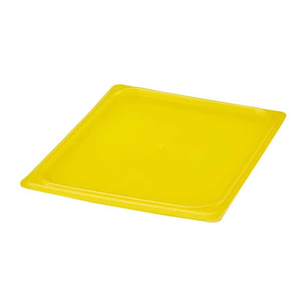Cambro Safetrak IML Polypropylene Yellow Seal Lid - GN 1/2
