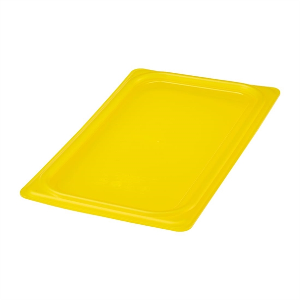 Cambro Safetrak IML Polypropylene Yellow Seal Lid - GN 1/3