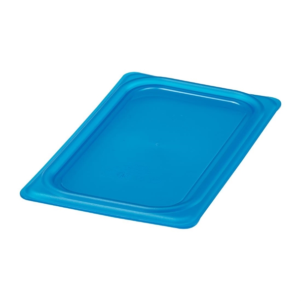 Cambro Safetrak IML Polypropylene Blue Seal Lid -GN 1/4