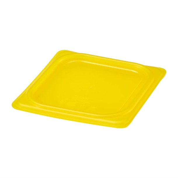 Cambro Safetrak IML Polypropylene Yellow Seal Lid - GN 1/6
