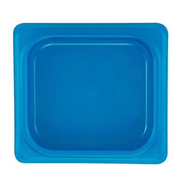 Cambro Safetrak IML Polypropylene Blue Seal Lid - GN 1/6
