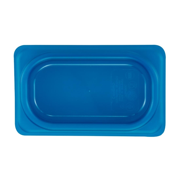 Cambro Safetrak IML Polypropylene Blue Seal Lid - GN 1/9