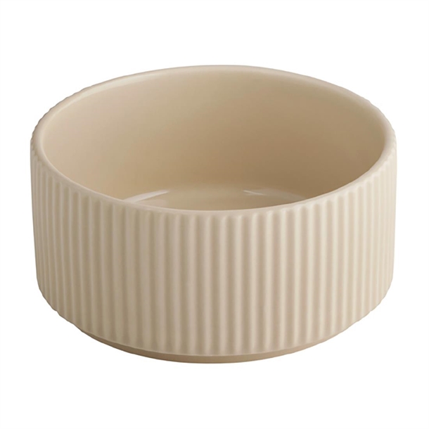 APS THE GRID Porcelain Bowl Sand - 125x60mm 350ml (Pack 6) (B2B)