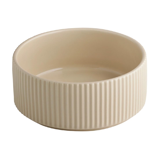 APS THE GRID Porcelain Bowl Sand - 140x60mm 450ml (Pack 6) (B2B)
