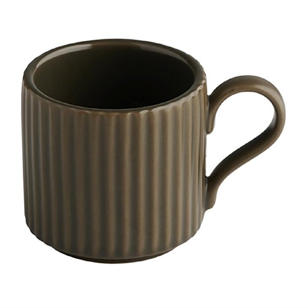 APS THE GRID Brown Porcelain Espresso Cup - 80ml 60x60mm (Pack 6) (B2B)