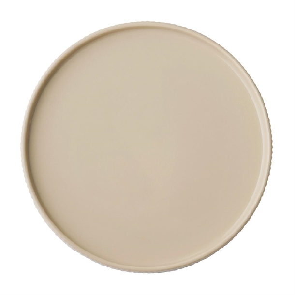 APS THE GRID Porcelain Plate Sand - 230x25mm (Pack 3) (B2B)