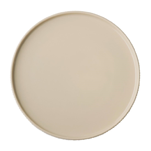 APS THE GRID Porcelain Plate Sand - 260x25mm (Pack 3) (B2B)