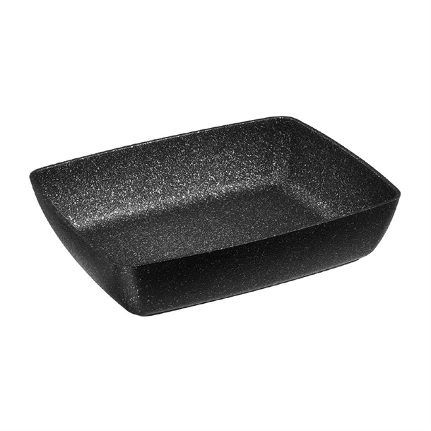 FROSTFIRE Black &Silver Non-Stick Coated Bowl - GN 1/2 4.5Ltr 325x265x75mm (B2B)