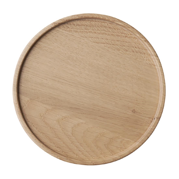 APS THE GRID Lacquered Oak Wood Plate - 140x15mm (B2B)