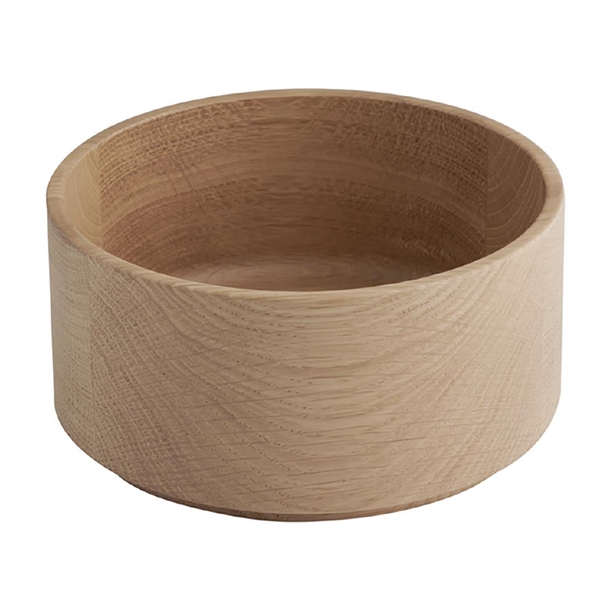 APS THE GRID Lacquered Oak Wood Bowl - 140x70mm 550ml (B2B)