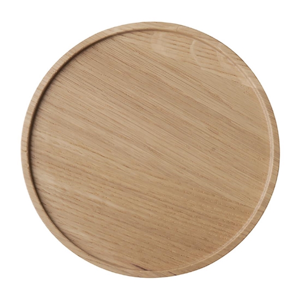 APS THE GRID Lacquered Oak Wood Plate - 160x15mm (B2B)