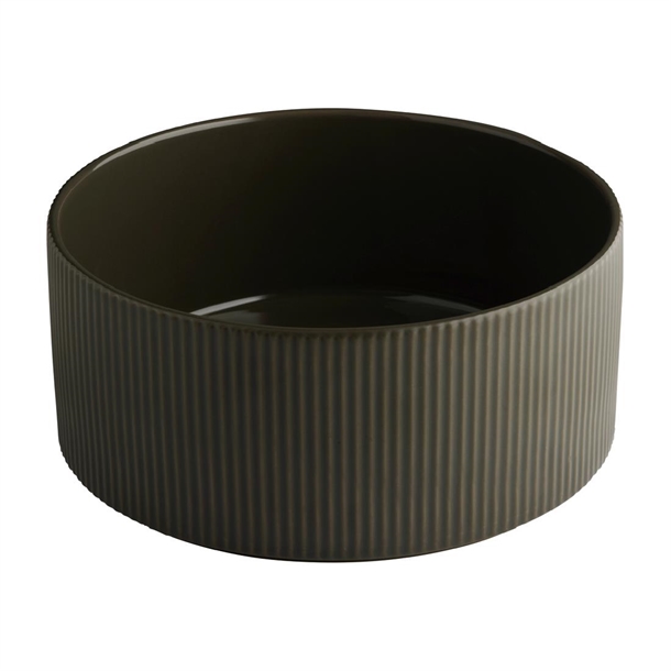 APS THE GRID Brown Porcelain Bowl - 2.5Ltr 230x105mm (B2B)