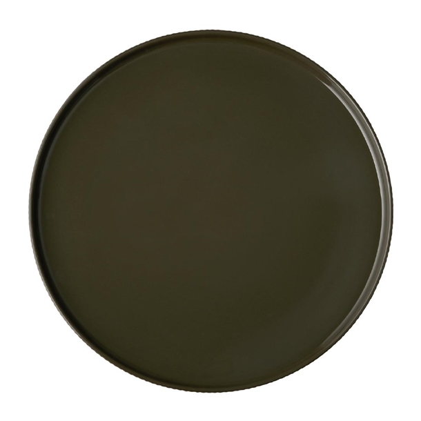 APS THE GRID Brown Porcelain Plate - 320x25mm (B2B)