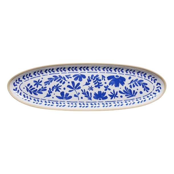 APS FLORYN Melamine Tray White & Blue - GN 2/4 530x162x25mm (B2B)