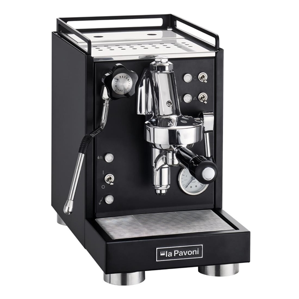 La Pavoni Mini Cellini Semi-Pro Coffee Machine Matte Black - 1.4kW (Direct)