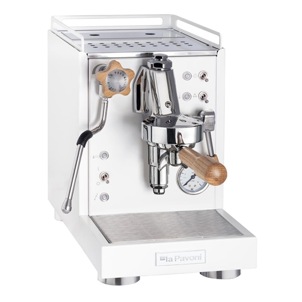 La Pavoni Mini Cellini Semi-Pro Coffee Machine Matte White- 1.4kW (Direct)
