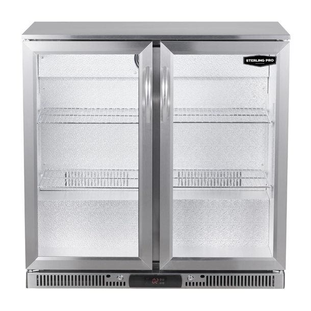 Sterling Pro Green SP2LO-OUT-STS Double Door Outdoor Bottle Cooler St/St(Direct)