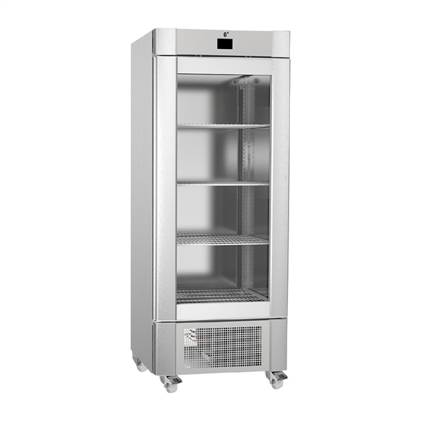 Gram Professional Maxi MIDI GR650 St/St Display Fridge - 603Ltr (Direct)