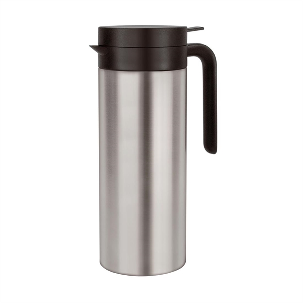 Elia Cylinder-Type Vacuum Jug Satin Stainless Steel - 1Ltr (B2B)
