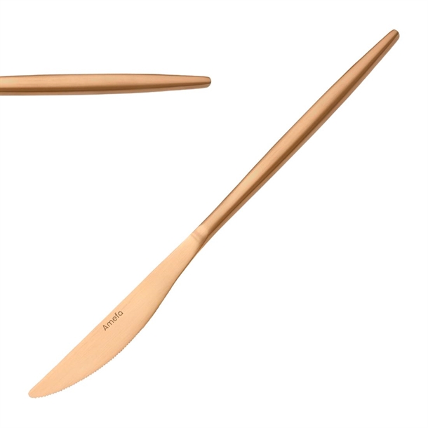 Amefa Soprano Copper Dessert Knife (Pack 12) (B2B)