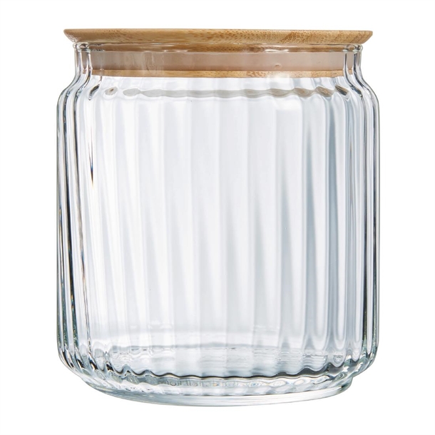 Luminarc Nova Jar & Bamboo Lid - 0.75Ltr (Pack 6) (B2B)