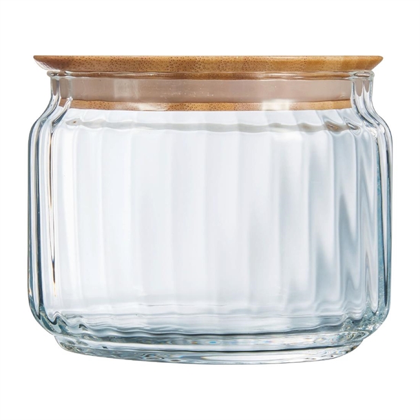 Luminarc Nova Jar & Bamboo Lid - 0.5Ltr (Pack 6) (B2B)