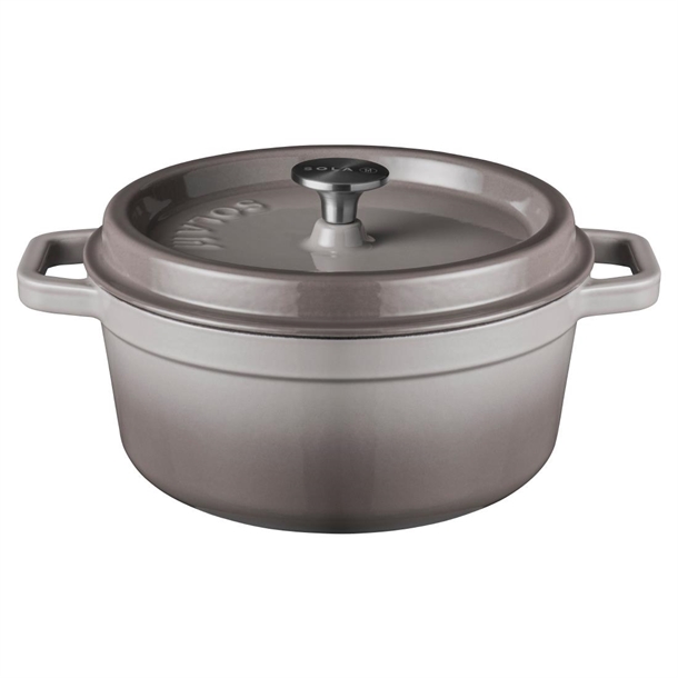 Churchill Cast Iron Dish & Lid Grey - 24cm (Direct)