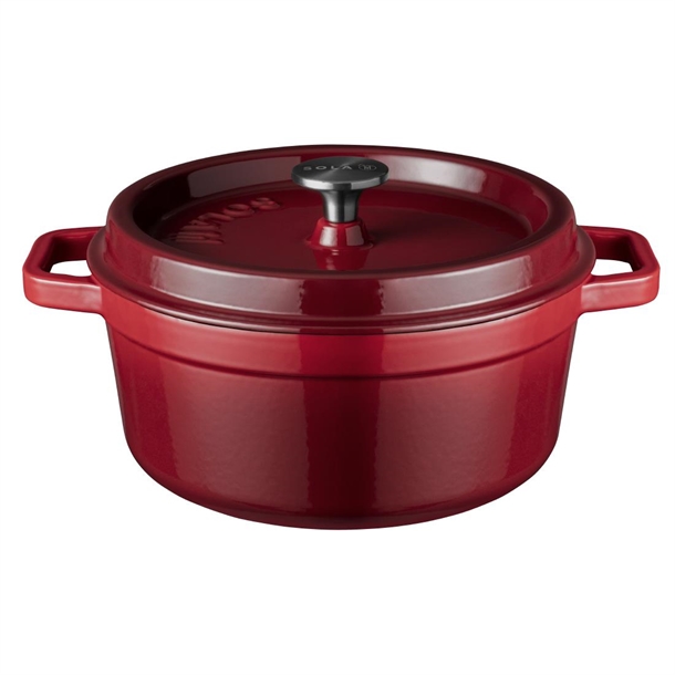 Churchill Cast Iron Dish & Lid Red - 28cm (Direct)