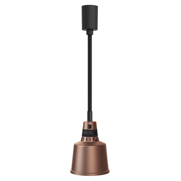 Roband PR20BZ Retractable Bronze Pendant Heat Lamp - 275W (Direct)