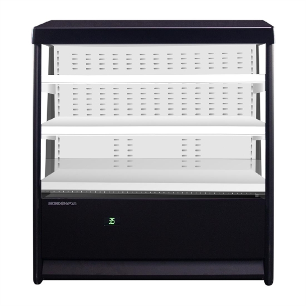 SKOPE Open Deck Fridge OD460N - Black/White (Direct)