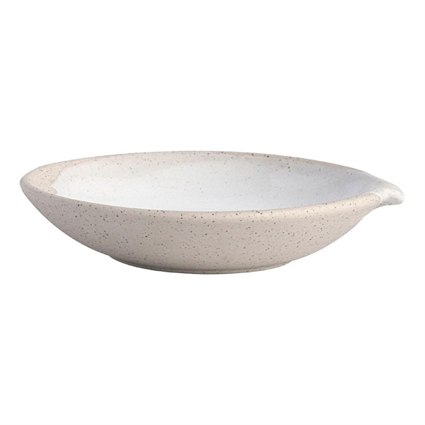 Pottr Gembrook Dish with Spout White - 120mm (Box 6) (B2B)