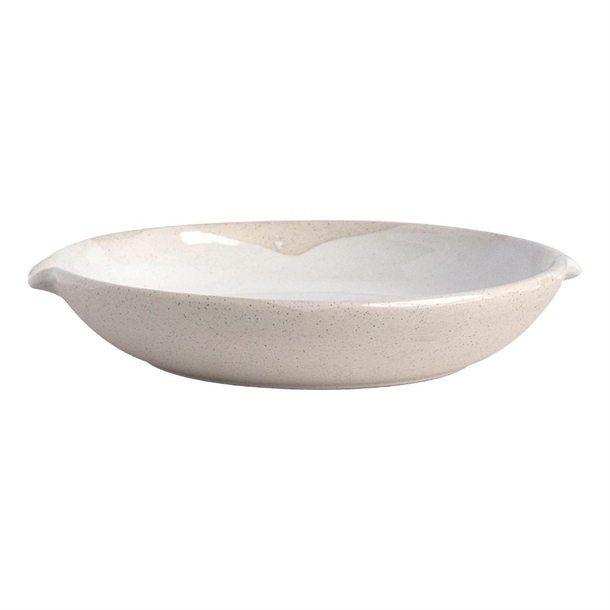 Pottr Gembrook Dish with Double Spout White - 160mm (Box 4) (B2B)