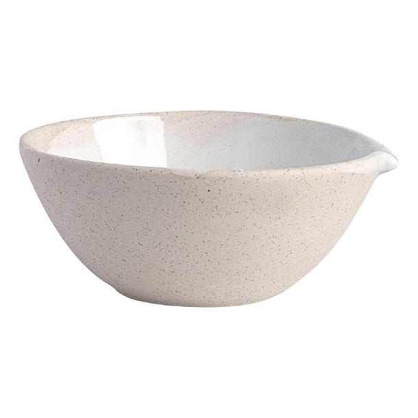Pottr Gembrook Bowl with Spout White - 120x50mm(Box 6) (B2B)